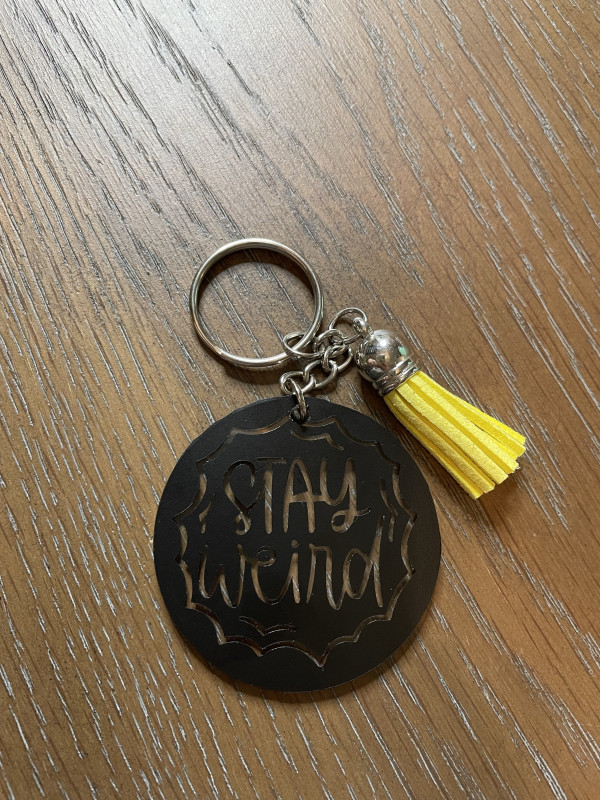 Stay Weird Key Chain